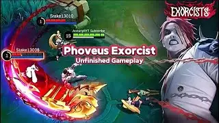 Phoveus Exorcist Unfinished Gameplay | Upcoming Exorcist Skin #mobilelegends #mlbb #event #update