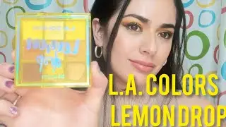 L.A.Colors Lemon Drop Eye Palette Try on