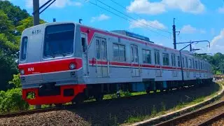 NONTON KERETA REL LISTRIK COMMUTER LINE MENIKUNG DI TIBER CIMONYONG PARUNG PANJANG