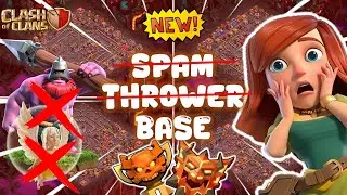 NEW TOP-10 TH18 ANTI META SPAM THROWER CWL WAR LEGEND BASE + LINK | PUSH TROPHY 2026| CLASH OF CLANS
