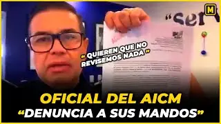 Oficial del AICM denuncia a sus Mandos