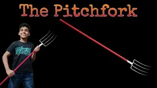 How to make paper pitchfork/how to make paper ninja weapons/paper ninja pitchfork/easy paper weapon