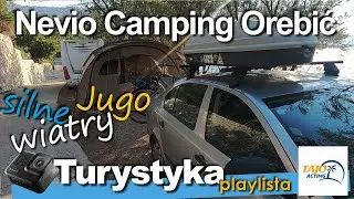 Nevio camping Orebić duże wiatry, zimne morze i super widoki. TajoActing Skoda w Chorwacji VLOG #15