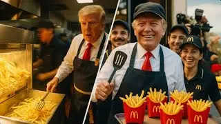 Trump's surprise McDonald's shift goes viral