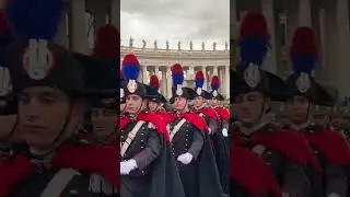 The parades during the Christmas mass 25.12.2025 in front of the St.Peter Basilica of Vatican City
