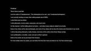 Channel Introduction -- Gene Louis Bell