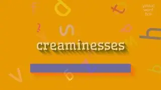 CREAMINESSES - How to pronounce Creaminesses?