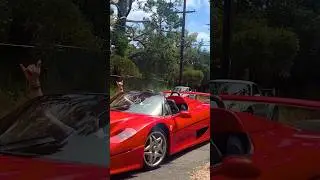 Full Tubi exhaust equipped 1995 Ferrari F50 on Big Sur Highway in California #carweek