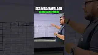 SSC MTS/HAVALDAR Vacancy Increased !! #shorts #sscwallah #sscmts