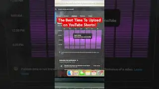 Лучшее время для загрузки коротких видео на YouTube для увеличения количества просмотров #shorts