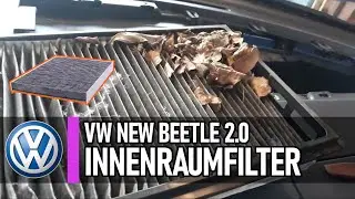 VEkelhafter Innenraumfilter - wieder frische Luft! VW New Beetle 2.0 #volkswagen #beetle #filter