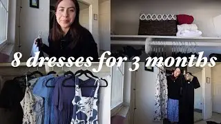 minimalist capsule wardrobe | dresses only wardrobe
