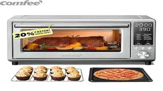 COMFEE' Toaster Oven Air Fryer FLASHWAVE&trade; Ultra-Rapid Heat Technology, Convection Toaster Oven