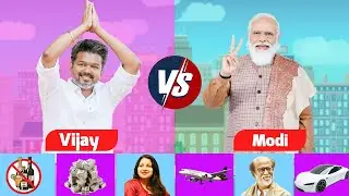 Vijay Thalapathy Vs Narendra Modi Power & Net Worth Comparison 2025