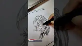 How I fast marker sketch #anime Geralt from Witcher #markersdrawing #drawingtutorial  #illustration