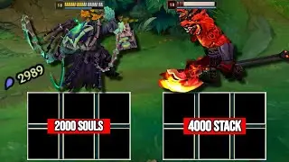 2000 SOULS THRESH vs 4000 STACK NASUS NO ITEM FIGHTS & Best Pentakills!