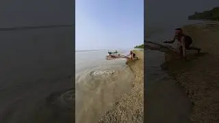 Catch a big fish by castnet River fishing time. #reels #Amazing #fishing #fish #village #river #fish