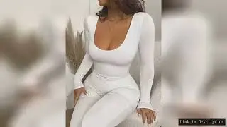 Spring and Summer New Women's Jumpsuit Long Sleeve Solid Color Skinny Jumpsuit Fashion Sports Fitnes