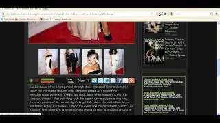 Kim Kardashians black white gown pretty or cat faced panda @ Celebur Celebrity