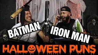 Halloween Puns w/ Batman and Iron Man! | The Pun Guys
