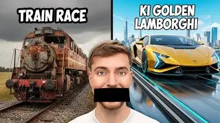 $1000000 KI GOLDEN LAMBORGHINI VS TRAIN | HOW'S WINNIER | Indian bike driving 3d | #indianbikedrivin