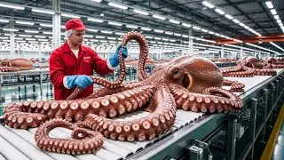 Inside the Giant Octopus Leather Factory | How Workers Process Ultra-Rare Materials