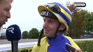 Wesley Joyce rides first winner since horror fall a year ago