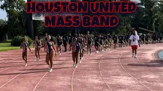 HOUSTON UNITED MASS BAND MARCHING IN THE DARK CARNIVAL BATTLE OF BANDS | MAYHEM IN THE MECCA 2025