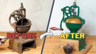 Rusty Relic Restored: Reviving a Vintage Coffee Grinder