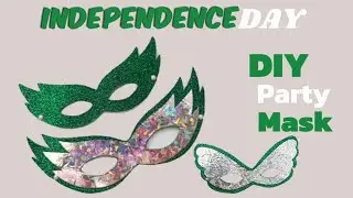 DIY Party Props Mask / Independence Day Craft Ideas for School  2025🇵🇰🤍💚
