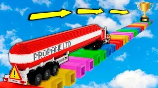 LONG TRUCKS vs BROKEN ROAD in Teardown