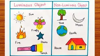 Non-Luminous project for students | Luminous objects for school | Luminous and Non-Luminous objects