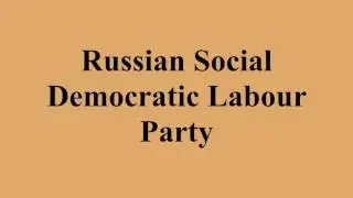 Russian Social Democratic Labour Party