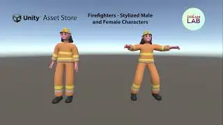 3D Firefighters - Unity Rigged Animated Characters