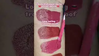 Lakme matte liquid lipstick 😍💄 #matte👄 #liquid 😍#lipstick 💋#lakme add