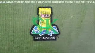 Ludlow Golf Club Badges, Club Badges Suppliers, Blazer Badge Bullion Wire Golden Hand Embroidered
