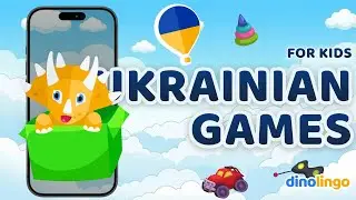 Ukranian learning app for children. Online Ukranian games for kids by Dinolingo