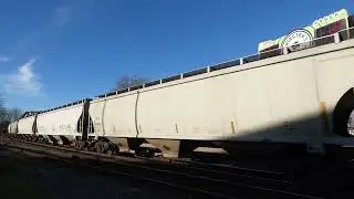 (Northbound) BNSF Loaded / Empty Grain Train passes through Tacoma Rail Junction / Reservation.