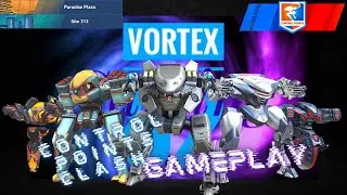 Mech arena, control points clash gameplay. Surge and Killshot.