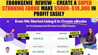 Ebookgenie Review & Bonus I The World&rsquo;s #1 Profitable eBooks And Info Products Creator !
