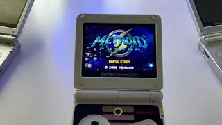 Metroid Fusion | Gameboy Advance SP (IPS display) gameplay