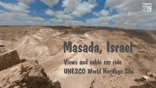 Masada, Israel &ndash; Views and cable car ride, UNESCO World Heritage Site (HD) ɪʟ