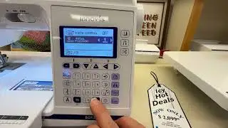 How to Change the Default Needle Position on Brother BQ1350, NQ1300, and many others.