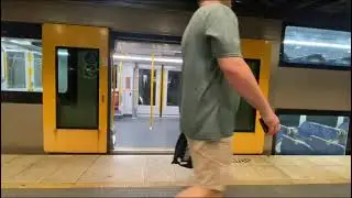 A9 arriving into and departing Chatswood for Lindfield