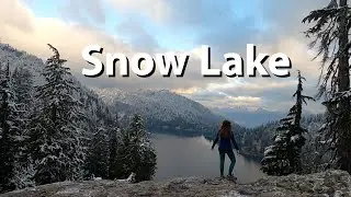 Hiking Snow Lake - Celebrating the First Snow!