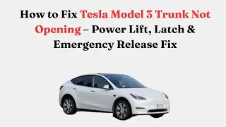 Как исправить проблему с не открывающимся багажником Tesla Model 3 2019 года &mdash; ремонт с помощью э...