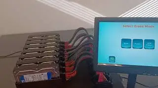 SuperWiper Dekstop 8 SAS/SATA multi ports standalone drive erase
