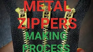 Metal Zipper Manufacturing Process | Complete Denim Zipper Making Step by Step | Mumtaz Zippers