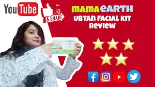 MAMA EARTH UBTAN FACIAL KIT REVIEW || BEST TAN REMOVAL FACIAL KIT || GLOWING SKIN AT HOME 👌👌👌