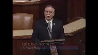 Rep. McKinley addresses his House colleagues on the upcoming budget negotiations.